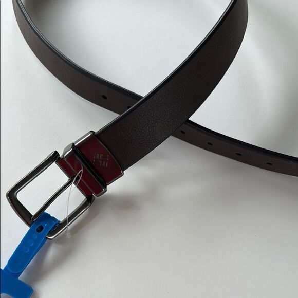 NWT COLUMBIA MEN'S REVERSIBLE BELT BROWN BLACK SILVER SIZE 34 OFFICE OUTDOORS - Picture 5 of 6